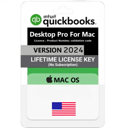 QuickBooks Desktop Pro 2024 US For mac – lifetime license, not a Subscription